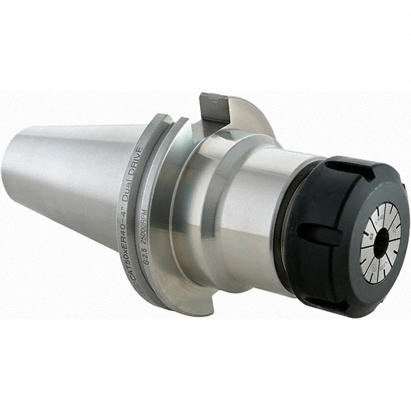 Techniks - 1/16 to 0.788" Capacity, 4" Projection, CAT50 Dual Contact Taper, ER32 Collet Chuck - 8.01" OAL - Exact Tooling