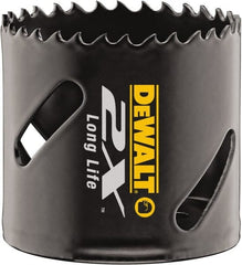 DeWALT - 3" Diam, 1-7/8" Cutting Depth, Hole Saw - Bi-Metal Saw, Toothed Edge - Exact Tooling