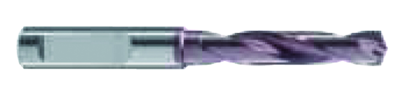 11.7mm Dia. - Carbide HP 3XD Drill-140Â° Point-Coolant-Firex-Notch Shank - Exact Tooling