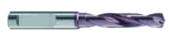 8.8mm Dia. - Carbide HP 5xD Drill-140° Point-Coolant-Firex-Notch Shank - Exact Tooling