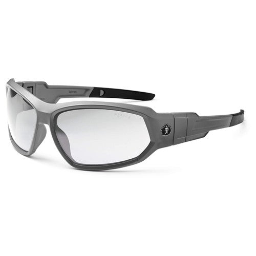LOKI Clear Lens Matte Gray Safety Glasses // Goggles - Exact Tooling