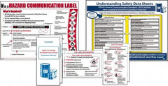 NMC - Not Applicable Hazmat, Spill Control & Right to Know Training Kit - English, Includes Posters, Wallet Cards, Booklets - Exact Tooling