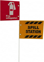 NMC - Fire Extinguisher Cabinets & Accessories Type: Portable Sign Post Base Maximum Extinguisher Capacity (Lb.): 1.00 - Exact Tooling