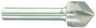 1/2" Size-1/4" Shank-82° Carbide-Bright 6 Flute Chatterless Countersink - Exact Tooling