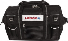 Lenox - 19 Pocket Black Ballistic Polyester Tool Bag - 16" Wide x 10-1/2" Deep x 10-1/2" High - Exact Tooling