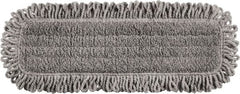 Rubbermaid - 525.78mm Long x 144.78mm Wide Microfiber Dust Mop Head - Black, Fringed & Looped Head, Launderable - Exact Tooling