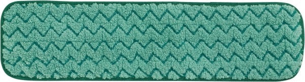 Rubbermaid - 469.9mm Long x 5-1/2" Wide Microfiber Dust Mop Pad - Green, Looped Head, Launderable - Exact Tooling