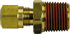 Cerro - 1/2" OD, Brass Male Connector - 150 Max Working psi, -40 to 200°F, Tube OD x Male Thread Ends - Exact Tooling