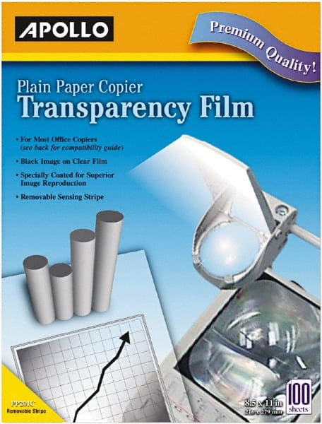 Apollo - Transparency Films & Sleeves Audio Visual Conference Accessory Type: Transparency Sleeves For Use With: Plain Paper Copiers - Exact Tooling