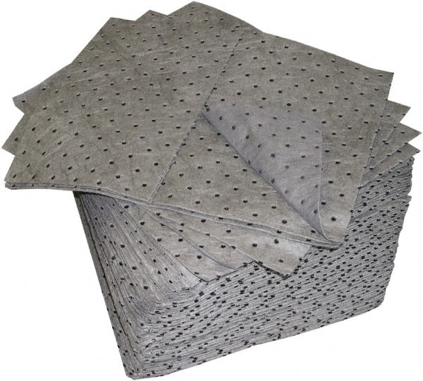 Oil-Dri - 20 Gal Capacity per Package, Universal Pad - 19" Long x 15" Wide, Polypropylene - Exact Tooling