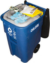 Oil-Dri - 50 Gal Capacity Universal Spill Kit - 50 Gal Plastic Mobile Spill Cart - Exact Tooling