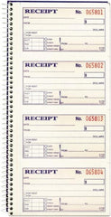 Adams Business Forms - 200 Sheet, 2-3/4 x 4-3/4", Receipt Book - Exact Tooling