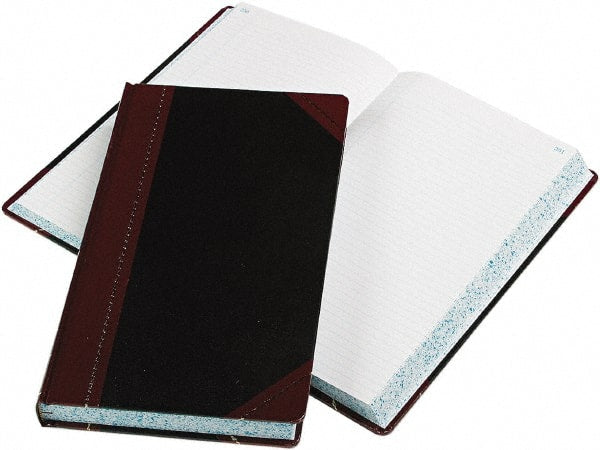 Boorum & Pease - 500 Sheet, 14-1/8 x 8-5/8", Record Rule Record/Account Book - Black & Red - Exact Tooling