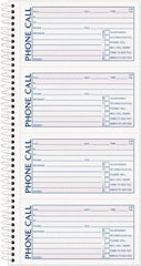 TOPS - 400 Sheet, 2-3/4 x 5", Call Book - Blue & Red - Exact Tooling