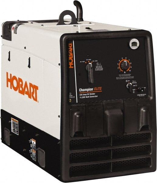 Hobart Welding Products - Portable Welder/Generators Amperage Rating: 225 Duty Cycle: 100% - Exact Tooling