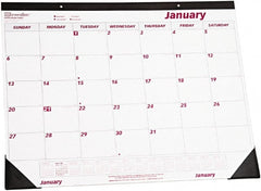 REDIFORM - 12 Sheet, 22 x 17", Desk Pad - White & Red - Exact Tooling