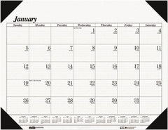 House of Doolittle - 12 Sheet, 18-1/2 x 13", Desk Pad - White - Exact Tooling