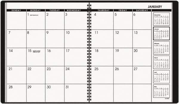 AT-A-GLANCE - 26 Sheet, 9 x 11", Planner Appointment Book - Black - Exact Tooling