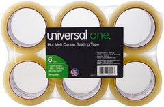 UNIVERSAL - 2" Wide x 3mm Thick x 55 yds Long, 93000 Box Sealing & Label Protection Tape - Clear - Exact Tooling