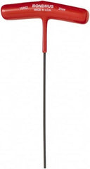 Bondhus - 2mm Hex, T-Handle Cushion Grip, Hex Key - 9" OAL, Metric System of Measurement - Exact Tooling