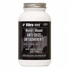 Vibra-Tite - 16 oz Jar, Nickel Anti-Seize Lubricant, with Brush Cap - Exact Tooling