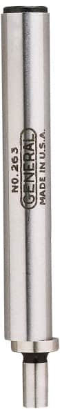 General - 0.2" Head Diam, 3/8" Shank, Single End, Mechanical Edge Finder - Accurate to 0.0005", Cylindrical Contact - Exact Tooling