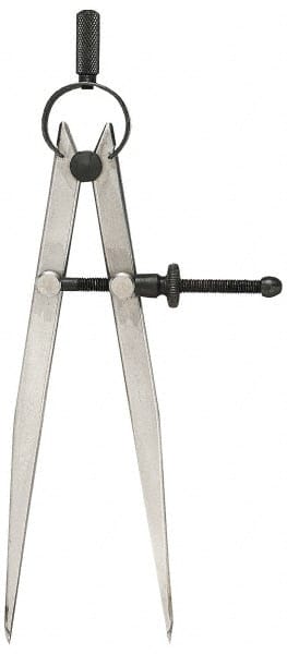General - 4 Inch Leg, Spring Joint, Steel, Bright Finish, Divider - Exact Tooling