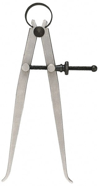 General - 10 Inch Leg, Steel, Bright Finish, Inside Caliper - Exact Tooling