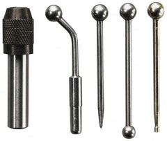 General - Single End, Center Finder Set Mechanical - Includes 4 Attachments, Case, Holder, 4 Pieces - Exact Tooling