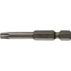 Wiha - T25 Power Bit - 1/4" Drive, 2" OAL - Exact Tooling