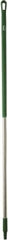 Vikan - 59 x 1-1/4" Aluminum Squeegee Handle - European Threaded Connection, Green - Exact Tooling