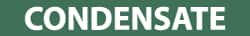 NMC - Pipe Marker with Condensate Legend and No Graphic - 2-1/2 to 6" Pipe Outside Diam, White on Green - Exact Tooling
