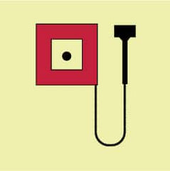 NMC - 6" Long x 6" Wide, Pressure-Sensitive Vinyl Safety Sign - Square, 0.004" Thick, Use for Marine Application - Exact Tooling