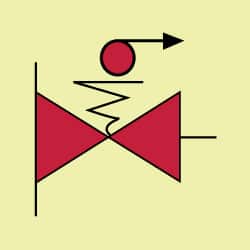 NMC - 6" Long x 6" Wide, Pressure-Sensitive Vinyl Safety Sign - Square, 0.004" Thick, Use for Marine Application - Exact Tooling