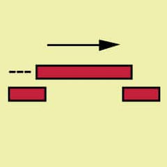 NMC - 6" Long x 6" Wide, Pressure-Sensitive Vinyl Safety Sign - Square, 0.004" Thick, Use for Marine Application - Exact Tooling