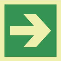 NMC - 6" Long x 6" Wide, Pressure-Sensitive Vinyl Safety Sign - Square, 0.004" Thick, Use for Marine Application - Exact Tooling