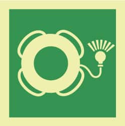 NMC - 6" Long x 6" Wide, Rigid Plastic Safety Sign - Square, 0.05" Thick, Use for Marine Application - Exact Tooling