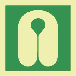 NMC - 6" Long x 6" Wide, Rigid Plastic Safety Sign - Square, 0.05" Thick, Use for Marine Application - Exact Tooling