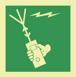 NMC - 6" Long x 6" Wide, Pressure-Sensitive Vinyl Safety Sign - Square, 0.004" Thick, Use for Marine Application - Exact Tooling