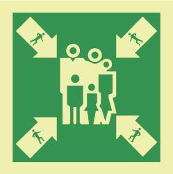 NMC - 6" Long x 6" Wide, Pressure-Sensitive Vinyl Safety Sign - Square, 0.004" Thick, Use for Marine Application - Exact Tooling