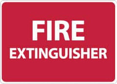 NMC - Fire Extinguisher, Aluminum Fire Sign - 14" Wide x 10" High - Exact Tooling