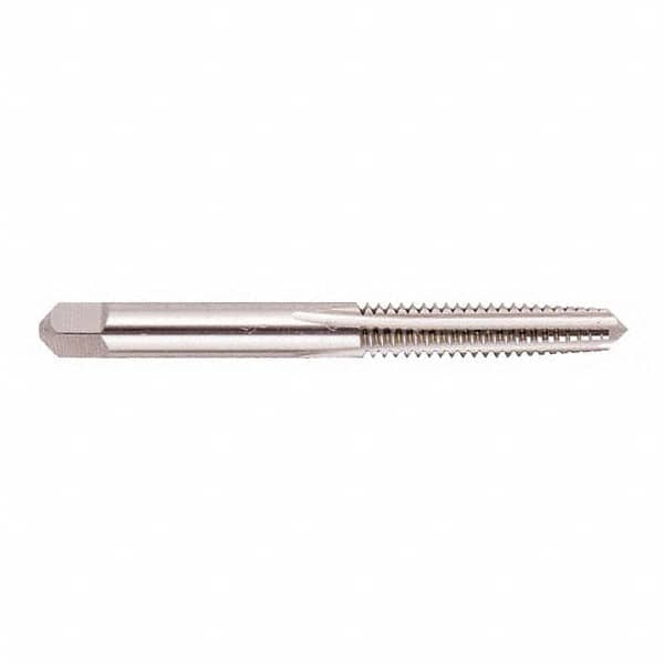 Regal Cutting Tools - 3/16-24 UNS 4 Flute Bright Finish High Speed Steel Straight Flute Standard Hand Tap - Plug, Right Hand Thread, 2-3/8" OAL, 7/8" Thread Length, H3 Limit, Oversize - Exact Tooling