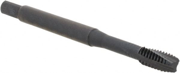 Kennametal - #8-32 3 Flute Modified Bottoming Spiral Flute Tap - Vanadium High Speed Steel, Oxide Finish, 19.6mm OAL, Right Hand Flute, Right Hand Thread, H6, Series GOtap\xAE - Exact Tooling