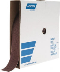 Norton - 2" x 50 Yd 40 Grit Aluminum Oxide Cloth Roll - Coarse Grade, X Weighted Backing - Exact Tooling