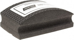 Norton - Medium Grade, 120 Grit, Diamond Hand Pad - Black, 2-1/8" Wide x 3-1/2" Long x 1-1/2" Thick, Nonwoven - Exact Tooling