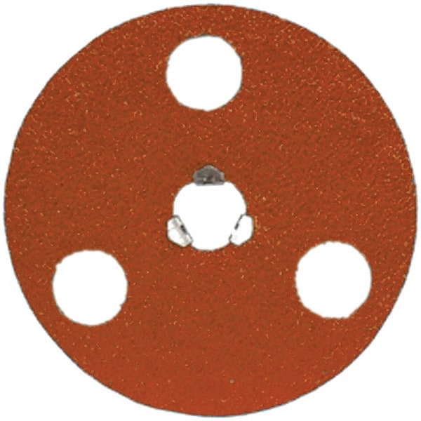 Norton - 4-1/2" Disc Diam, 50 Grit, Ceramic Alumina Quick Change Disc - Type S Attaching System, Coated, Coarse Grade - Exact Tooling