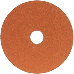 Norton - 5" Diam 7/8" Hole 36 Grit Fiber Disc - Very Coarse Grade, Ceramic Alumina - Exact Tooling