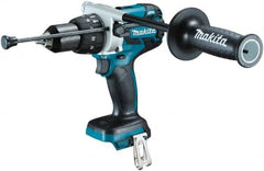 Makita - 18 Volt 1/2" Keyless Chuck Cordless Hammer Drill - 0 to 34,000 BPM, 0 to 400 & 0 to 1,500 RPM, Reversible, Ergonomic Handle - Exact Tooling
