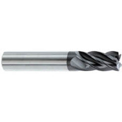 3/4" Dia. - 1-1/2" LOC - 4" OAL - .030-.035 Radius 5 FL Carbide S/E HP End Mill-AlTiN - Exact Tooling