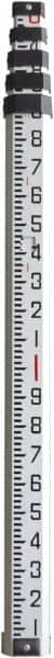 Johnson Level & Tool - Optical Level Aluminum Grade Rod - 4 Sections, 8 Ft. Overall Length - Exact Tooling